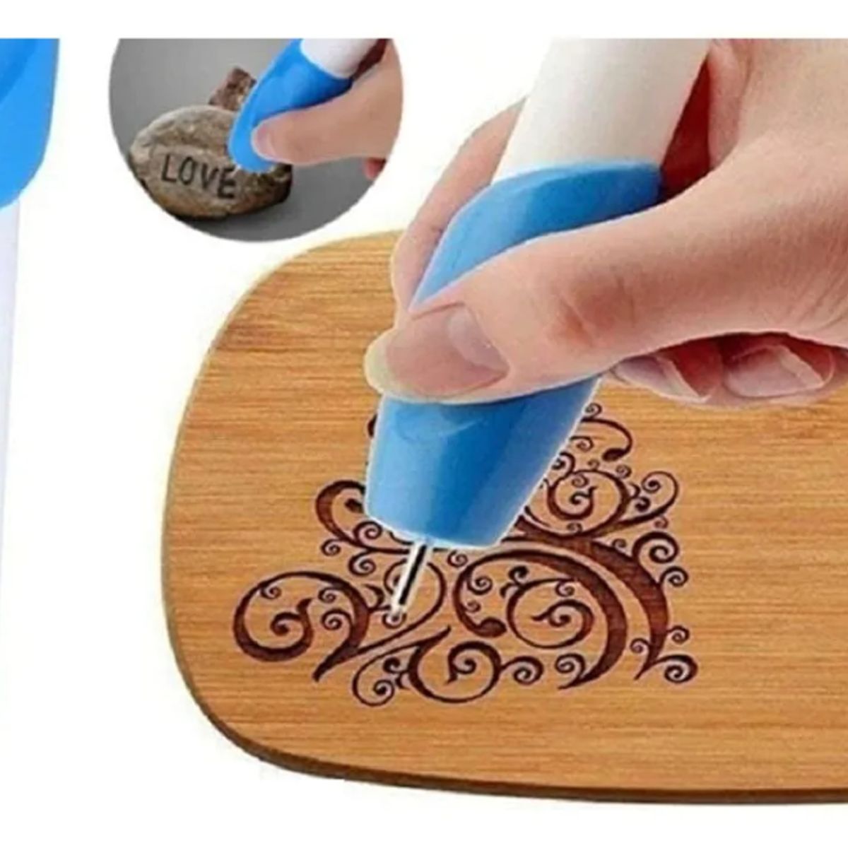 GENERICO - Lápiz De Tallado Grabado Madera Vidrio Metal Cuero Plástico