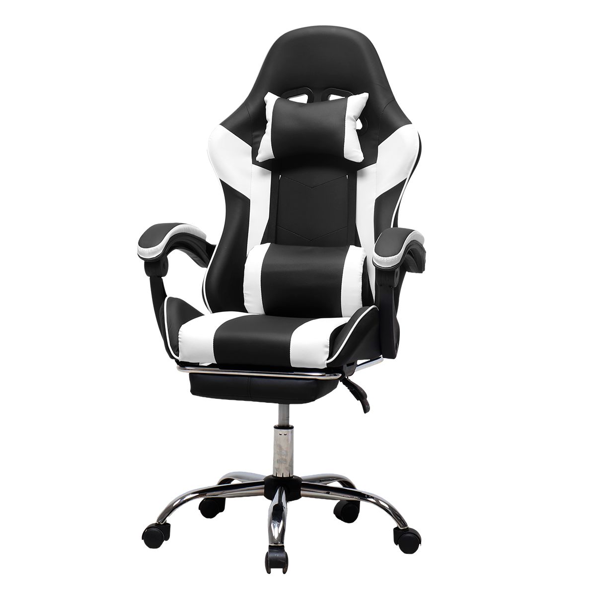 HOMEN - Silla Gamer Reclinable Home Office Blanca