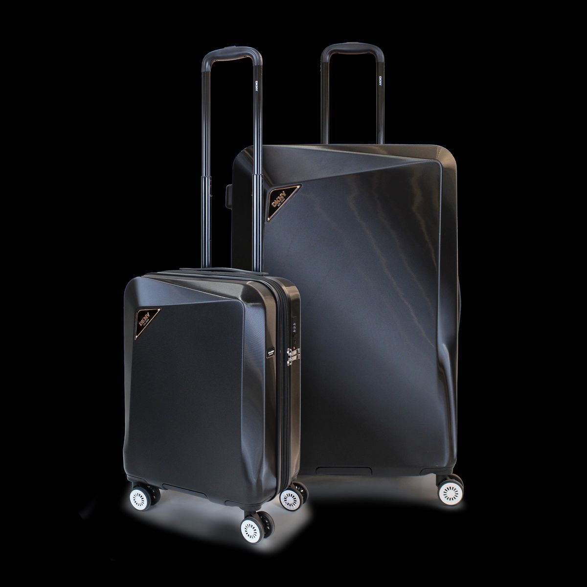 DKNY - Pack 2 Maletas Donna Karan Divina S 10kg + L 23kg negra DKNY