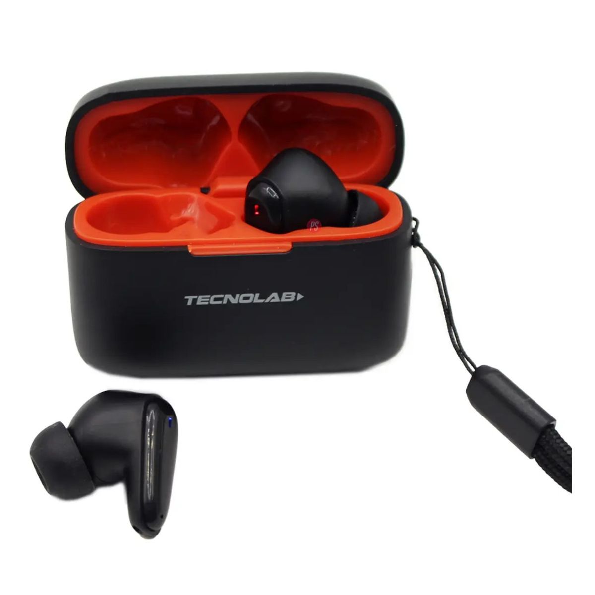 TECNOLAB - Audífonos Bluetooth Tws Con Correa Negro - PS