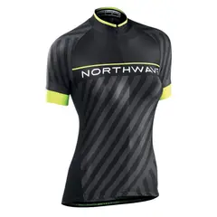 360 - Tricota Ciclismo Mujer Northwave® Logo 3 Blackyellow