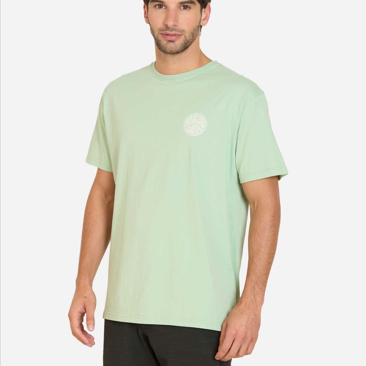 RIP CURL - Polera MC Swellrider Verde Hombre Rip Curl
