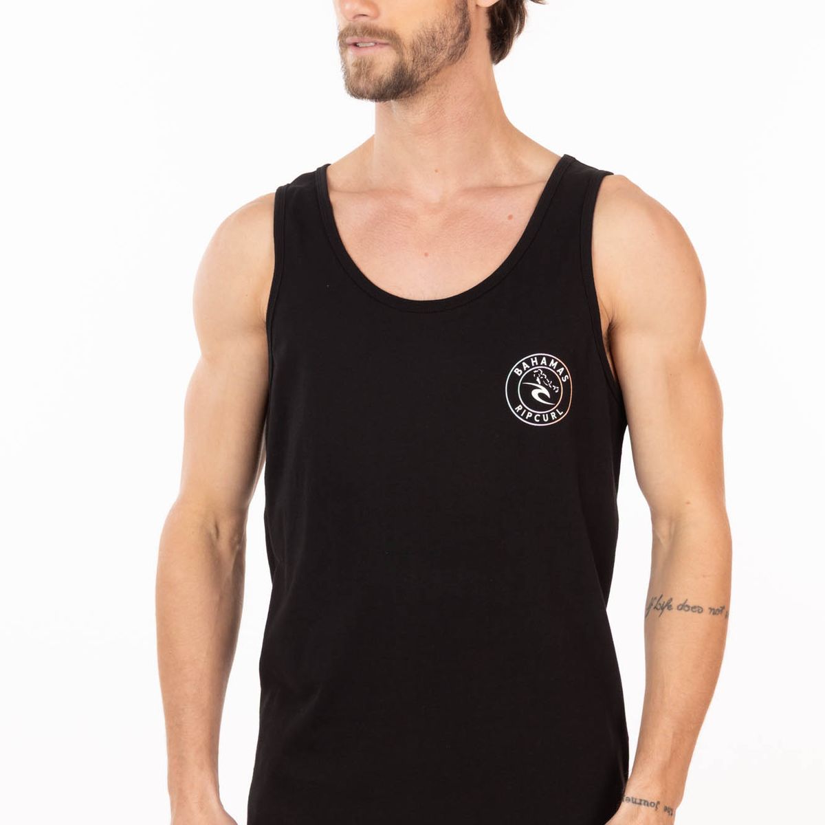 RIP CURL - Polera SM Suncrest Negro Hombre Rip Curl
