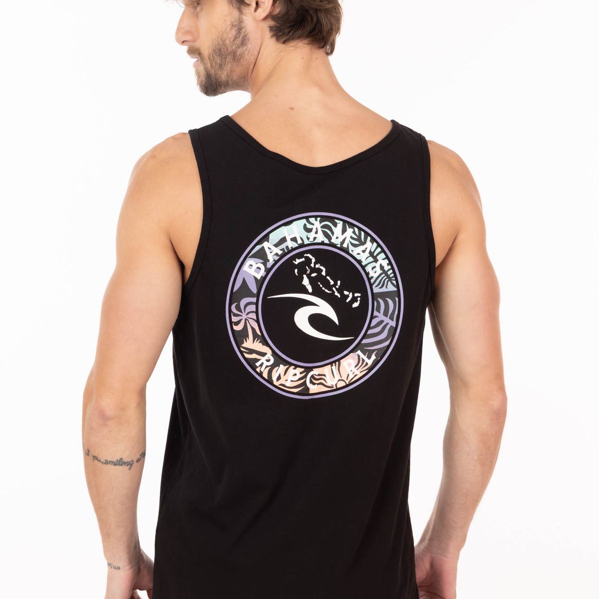 RIP CURL - Polera SM Suncrest Negro Hombre Rip Curl