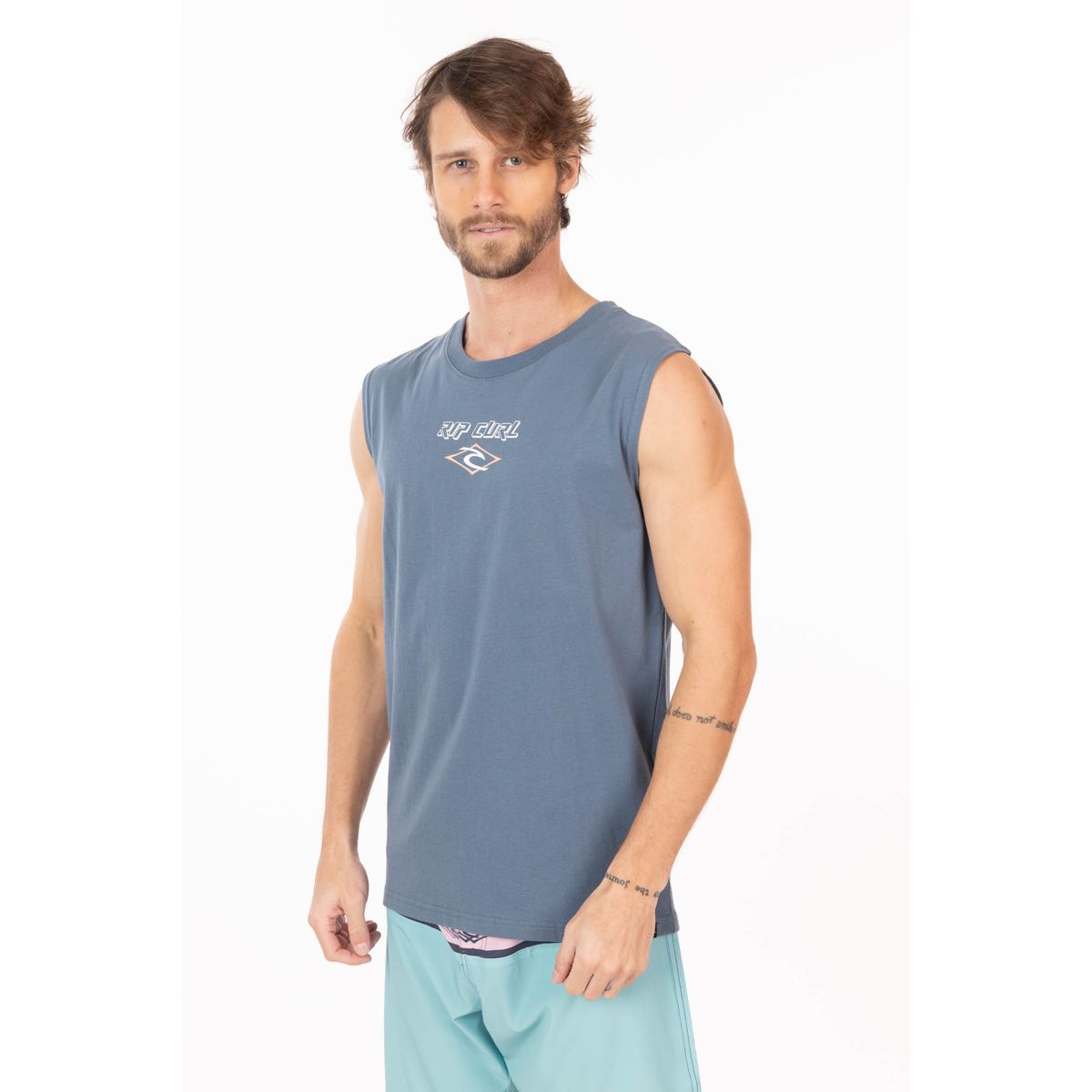 RIP CURL - Polera SM Splashzone Azul Hombre Rip Curl