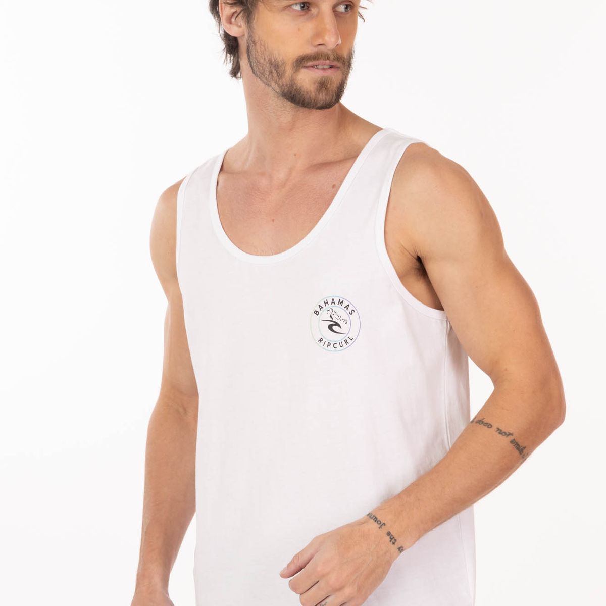 RIP CURL - Polera SM Suncrest Blanco Hombre Rip Curl