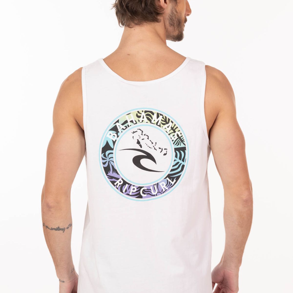 RIP CURL - Polera SM Suncrest Blanco Hombre Rip Curl