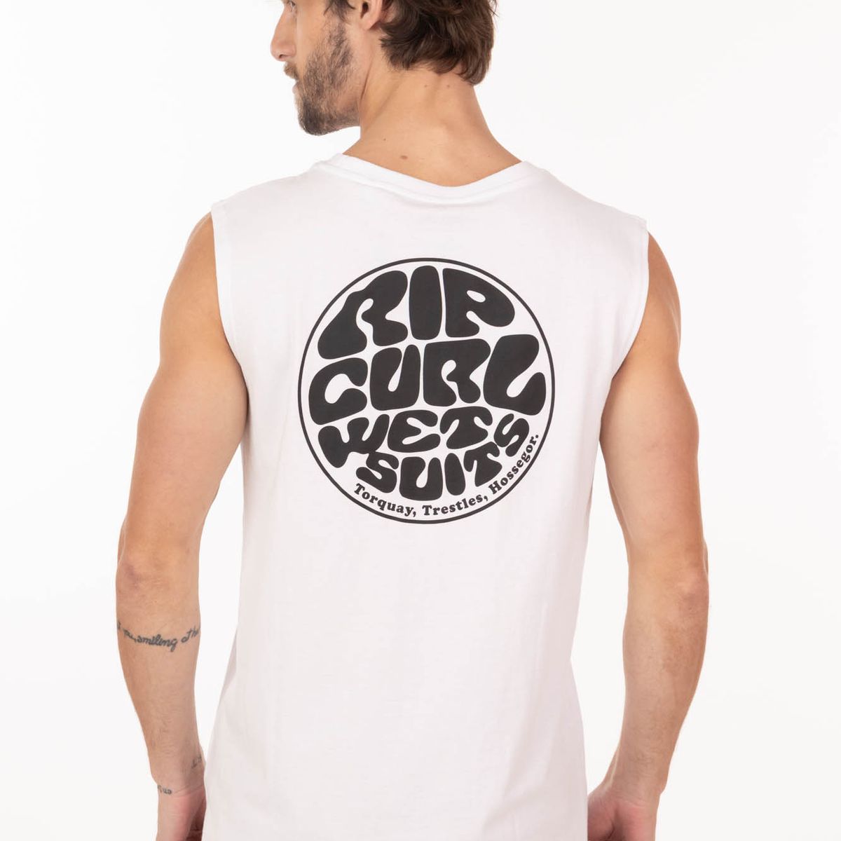 RIP CURL - Polera SM Reefcrest Blanco Hombre Rip Curl