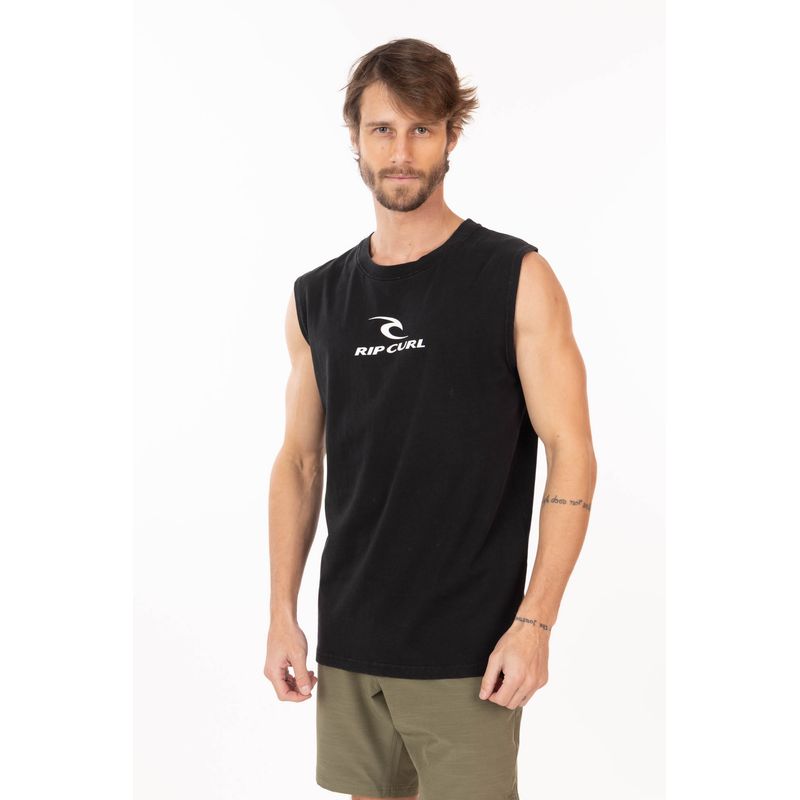 RIP CURL - Polera SM Sunpath Negro Hombre Rip Curl