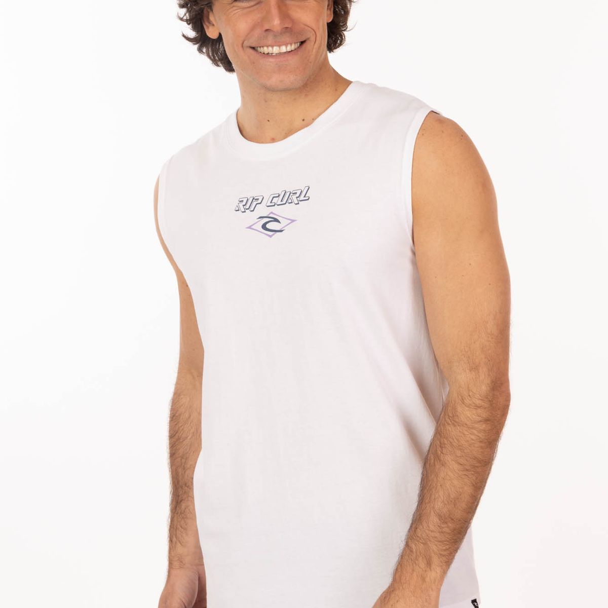 RIP CURL - Polera SM Splashzone Blanco Hombre Rip Curl