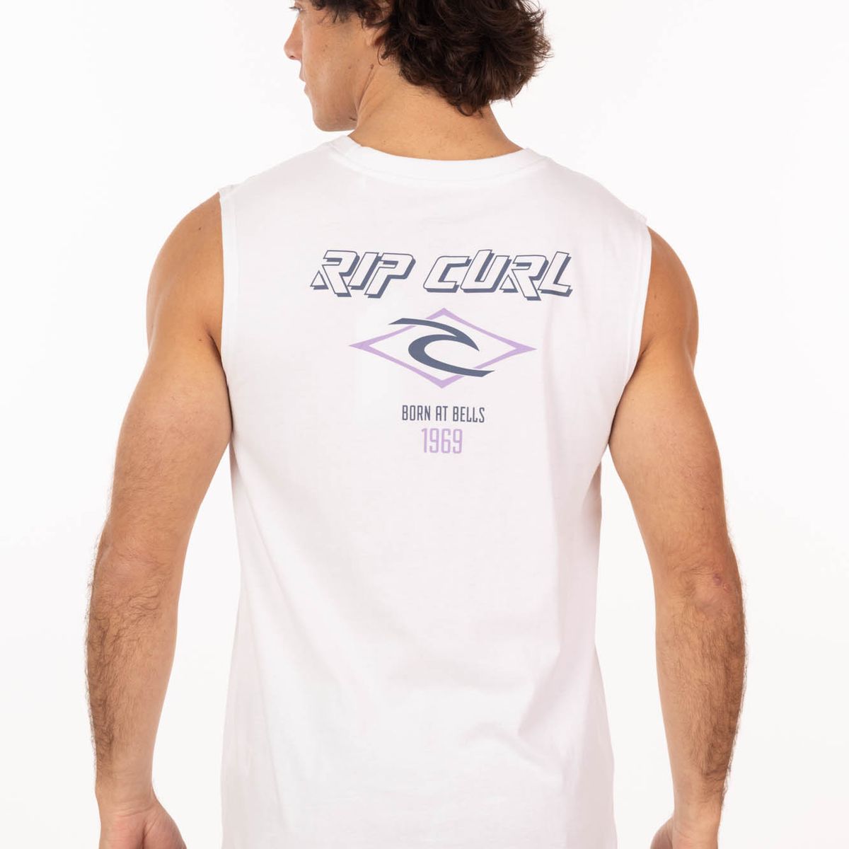 RIP CURL - Polera SM Splashzone Blanco Hombre Rip Curl