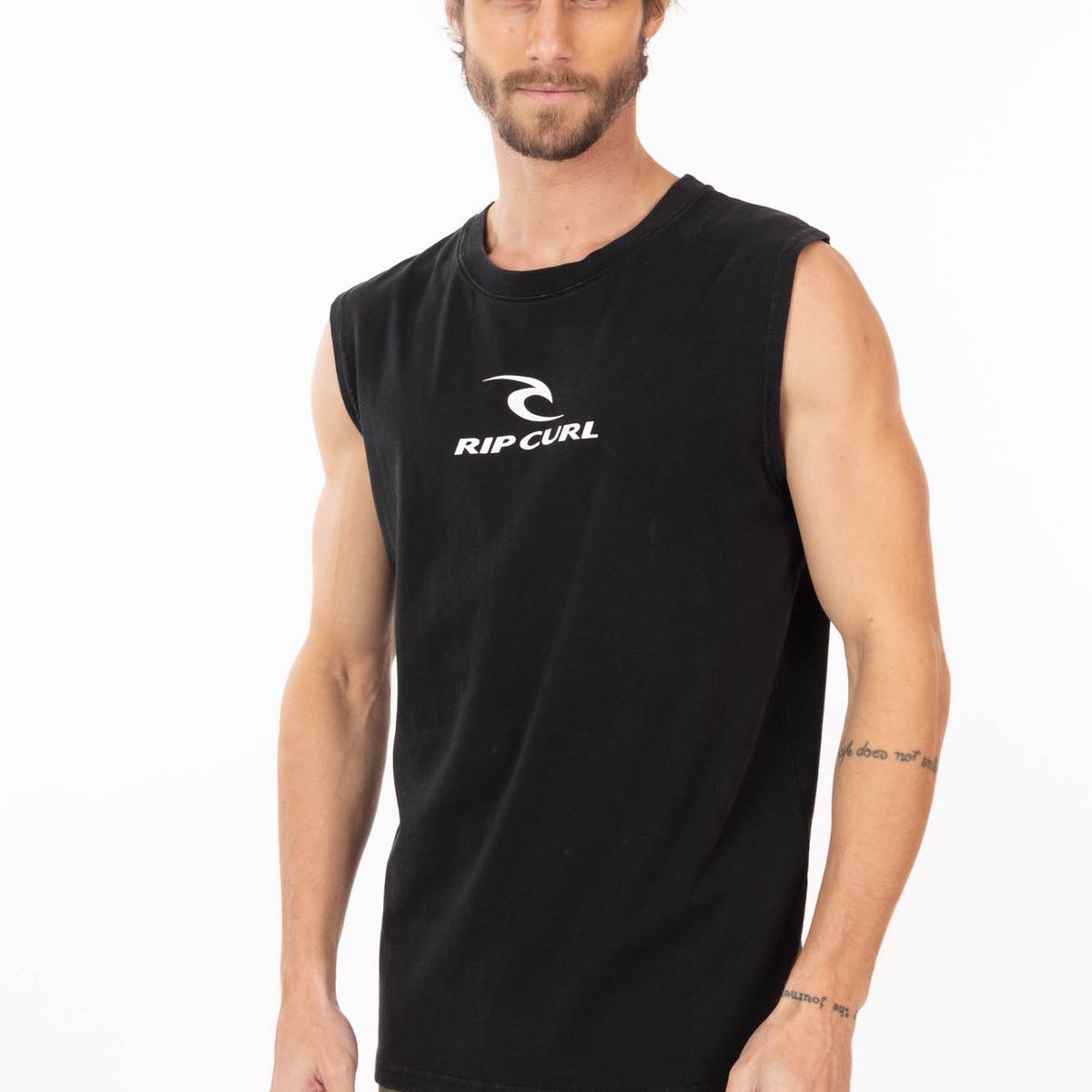 RIP CURL - Polera SM Sunpath Negro Hombre Rip Curl