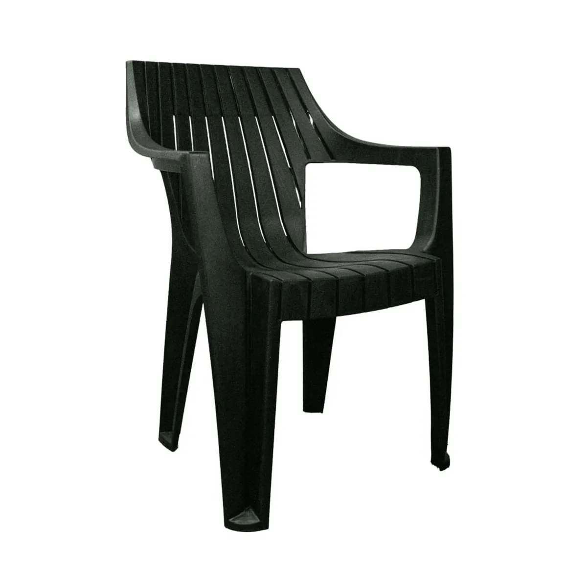 SANCHIA - Juego de Comedor Terraza Macao Chocolate 155x90 cm 6 Sillas