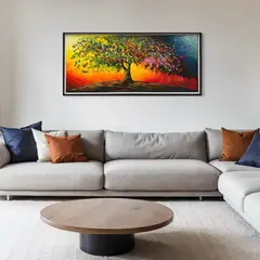 DEKAM DISEÑO - Cuadro Arbol de la Vida Pintado Medida 186x86 cms