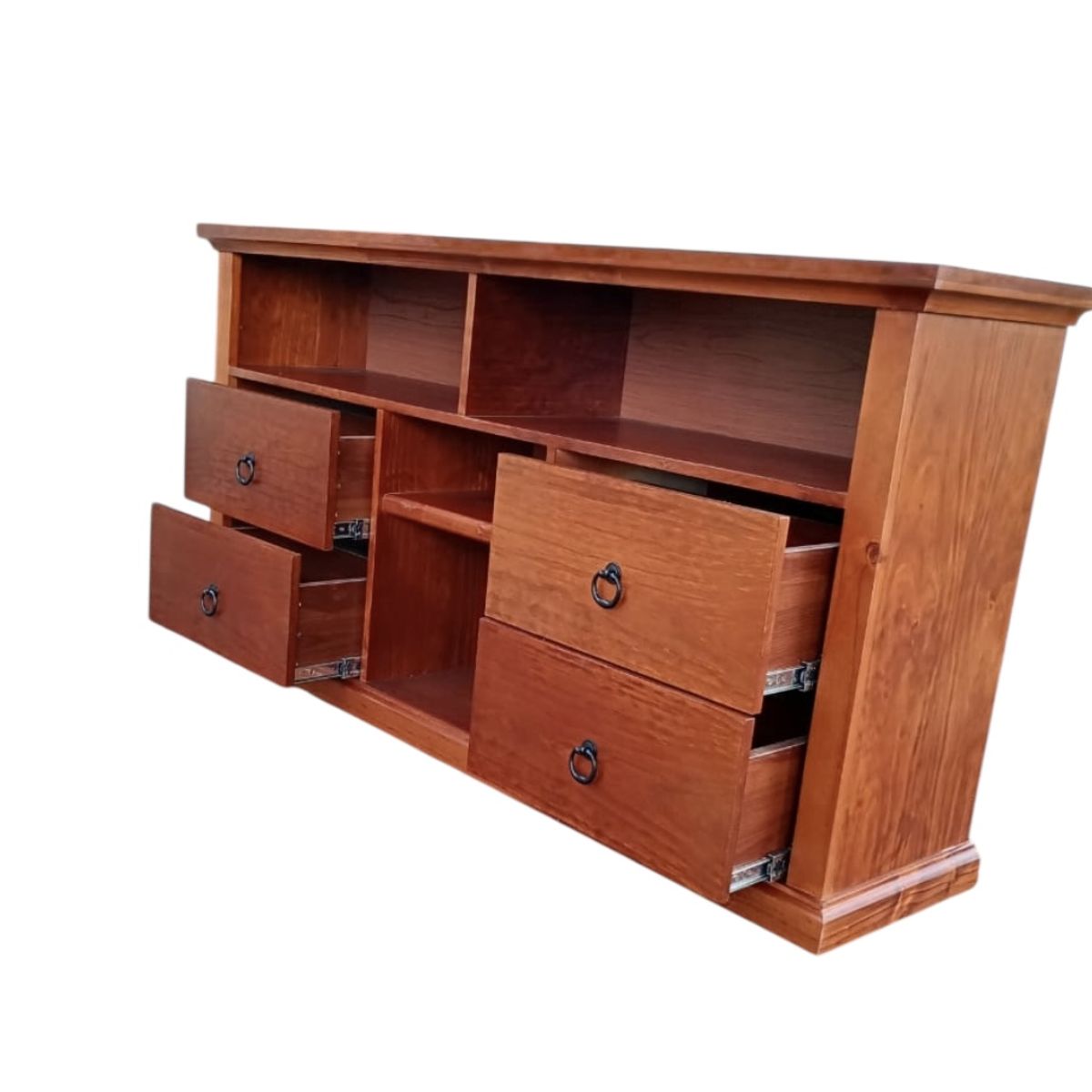 GENERICO - Rack tv XXL 4 cajones Ensueño nogal