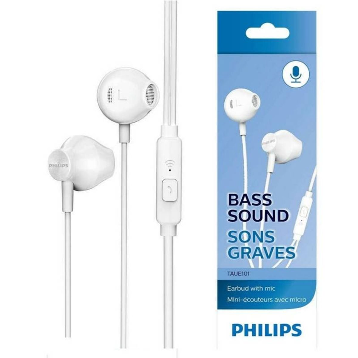 PHILIPS - Audífonos In-Ear con Micrófono Philips TAUE101BK00