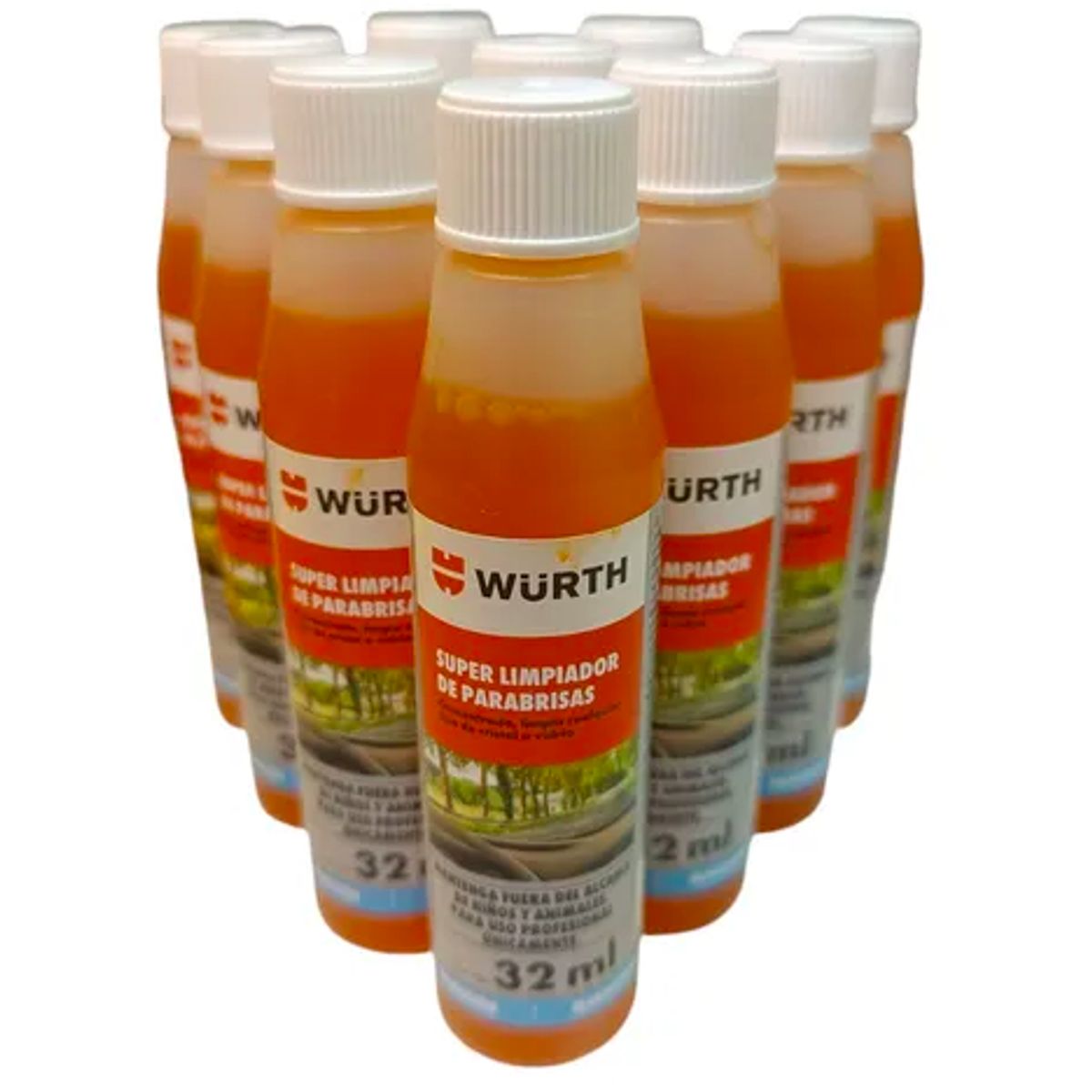 WURTH - Pack 10x Limpia Parabrisas 32ml Wurth Concentrado