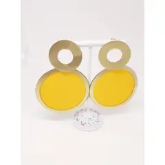 GAB JOYAS - AROS BAÑO ORO AMARILLO APLICACIÓN TELA