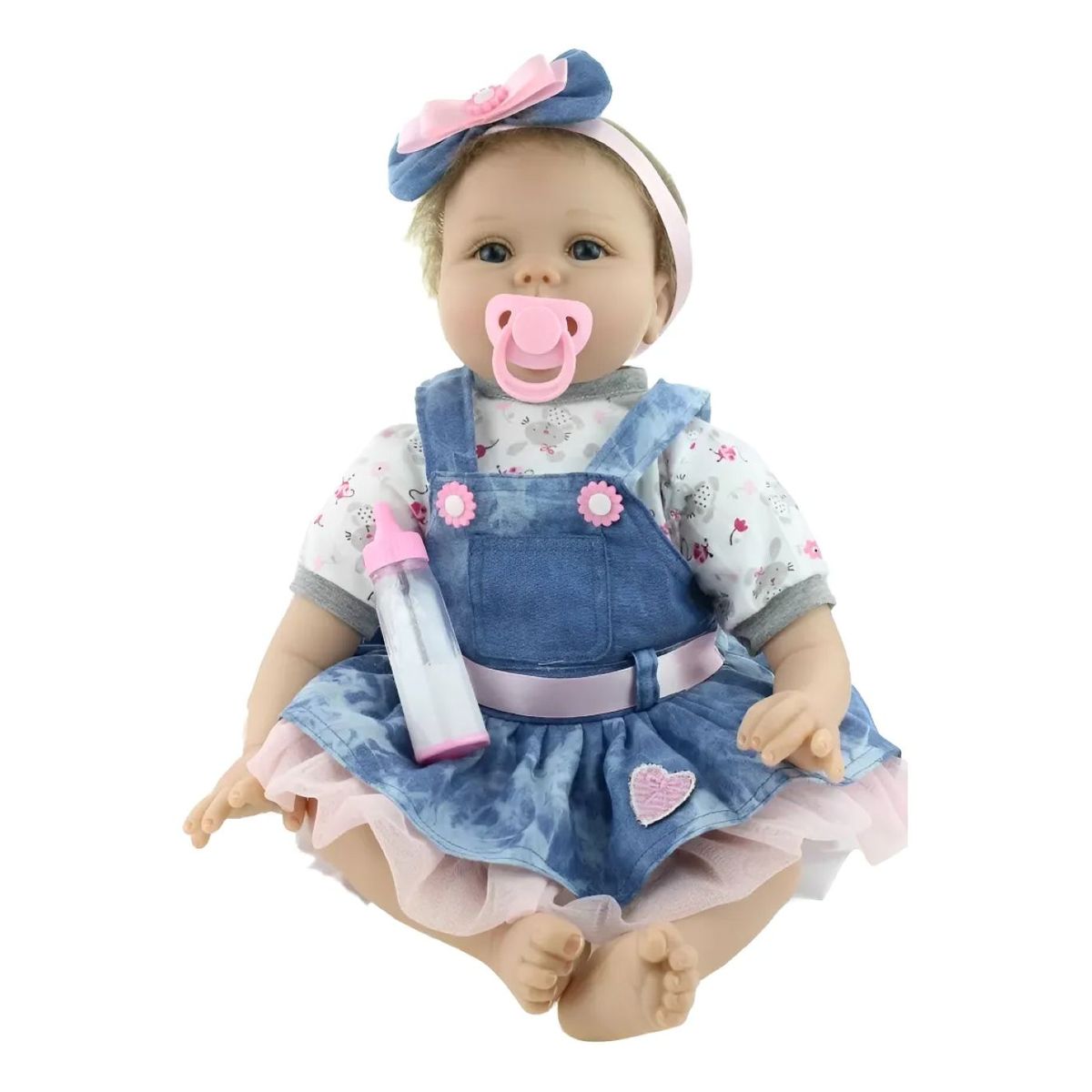 GENERICO - Muñeca Bebé Reborn Silicon Suave 55cm Osito