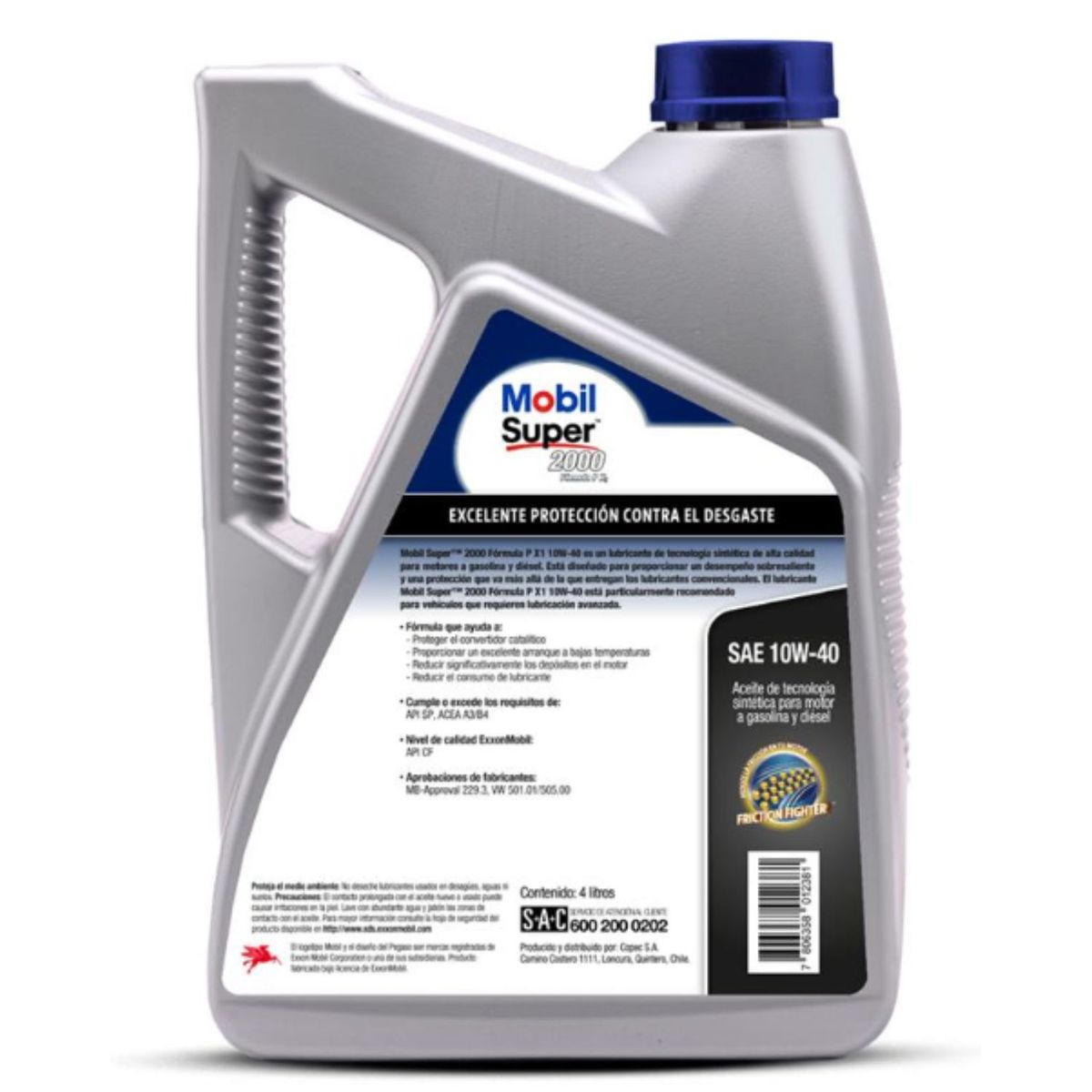 MOBIL - Aceite Motor 10w40 Mobil Super 2000 4 Lts.