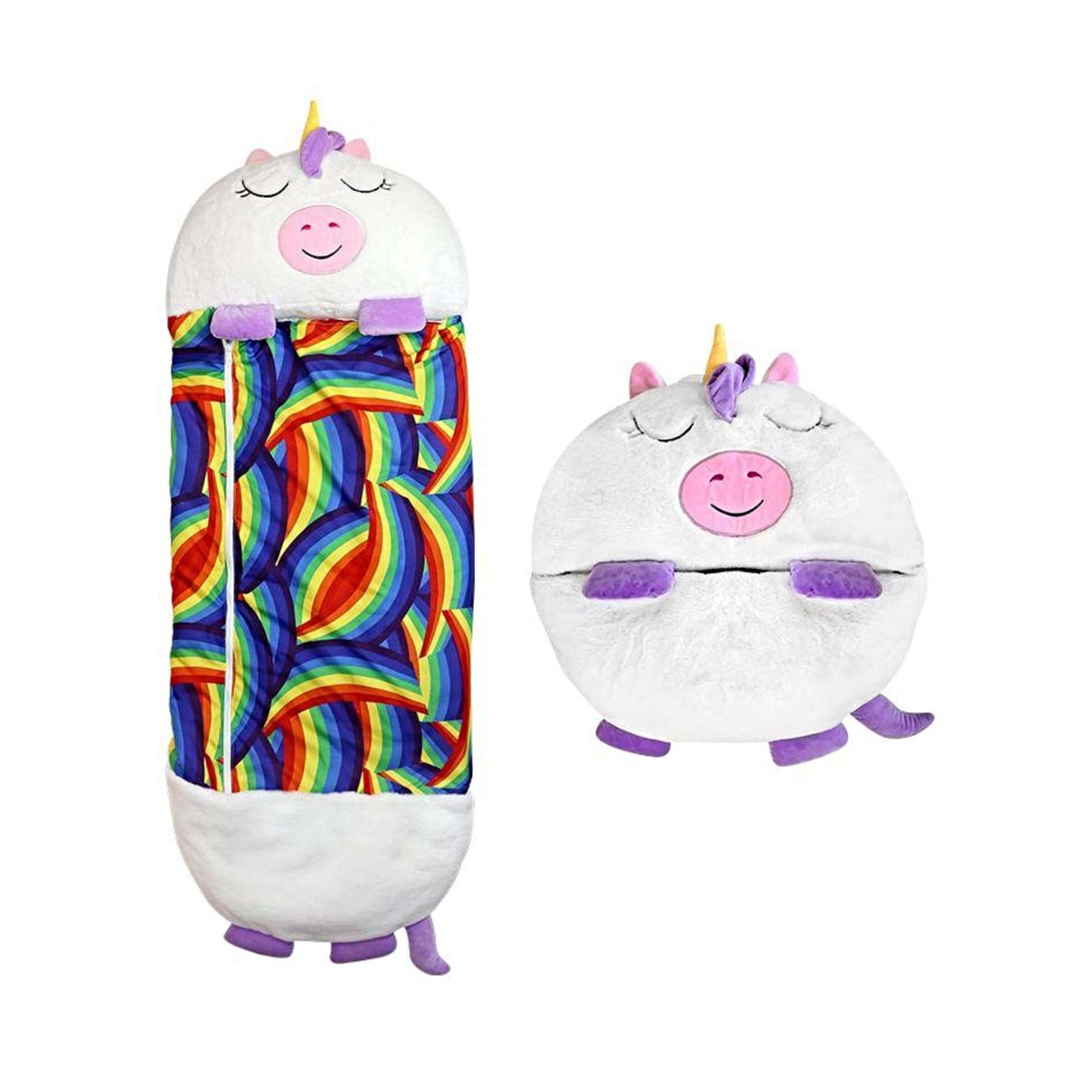 GENERICO - SACO PARA DORMIR PARA NIÑO O NIÑA UNICORNIO BLANCO