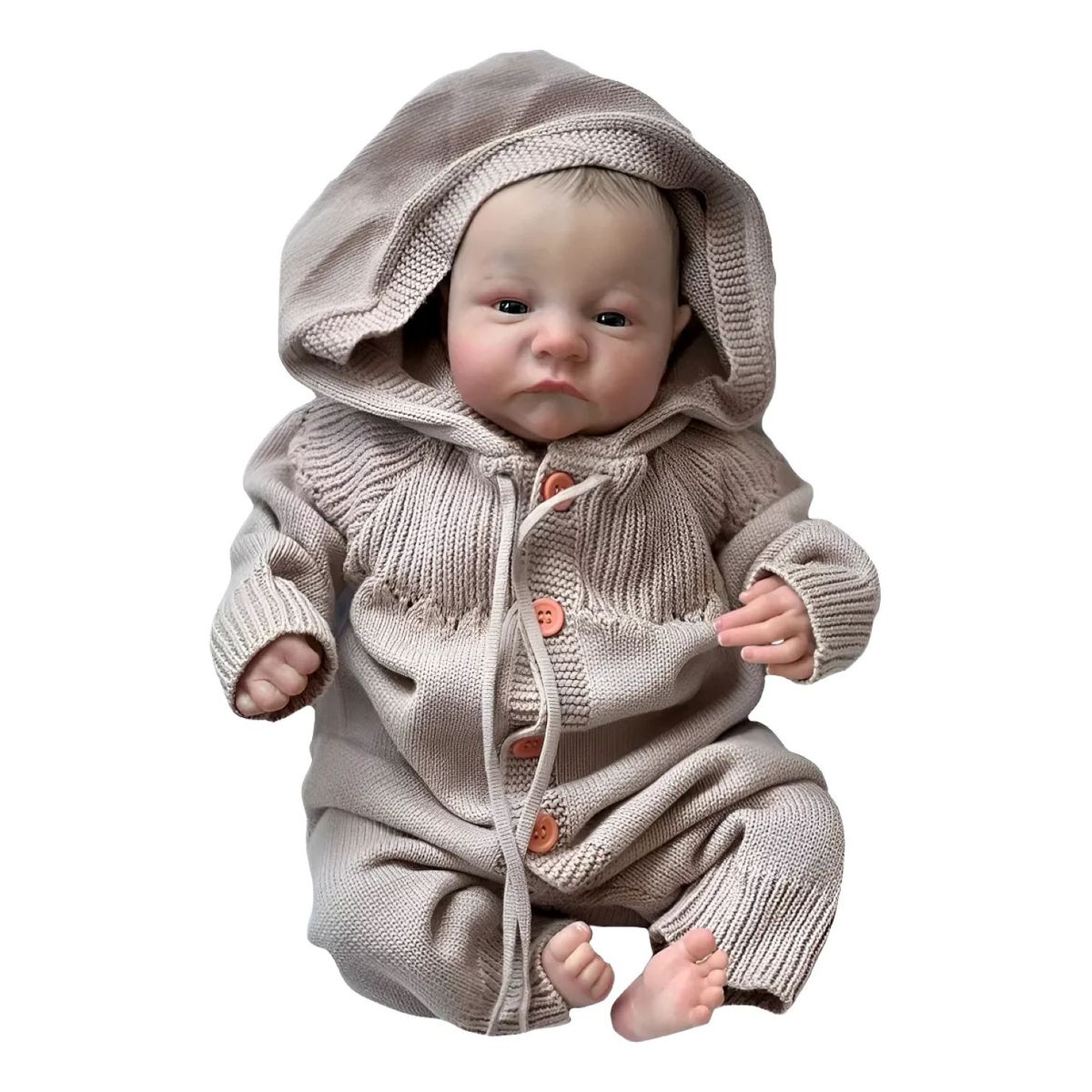 GENERICO - Muñeca De Bebé Reborn Levi De 49cm Recién Nacido