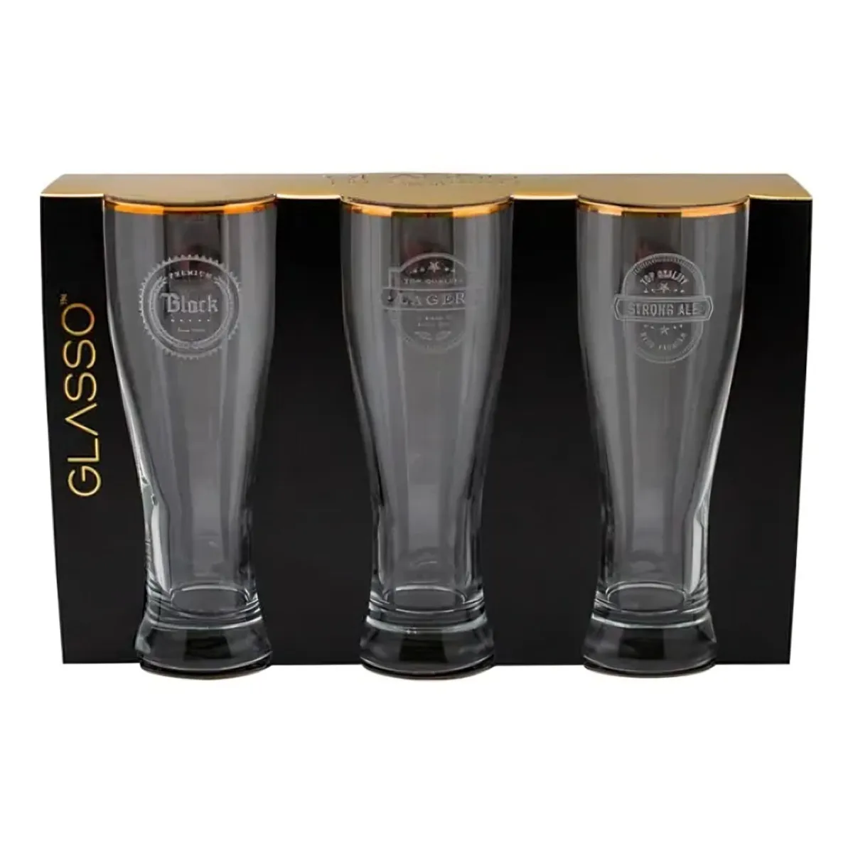 GLASSO - SET 3 VASOS CERVEZA GLASSO 460 ML