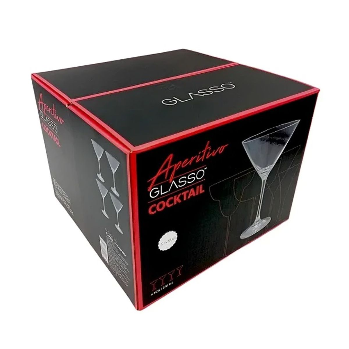 GLASSO - SET 4 COPAS MARTINI GLASSO