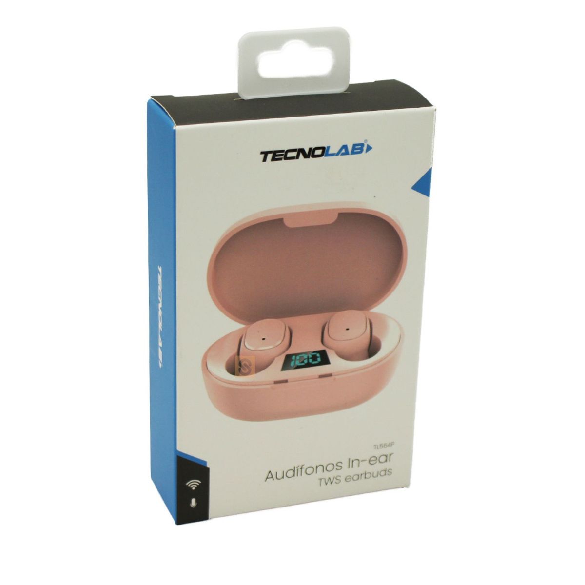 TECNOLAB - Audífonos Inalámbricos Bluetooth con Estuche Rosado - SC