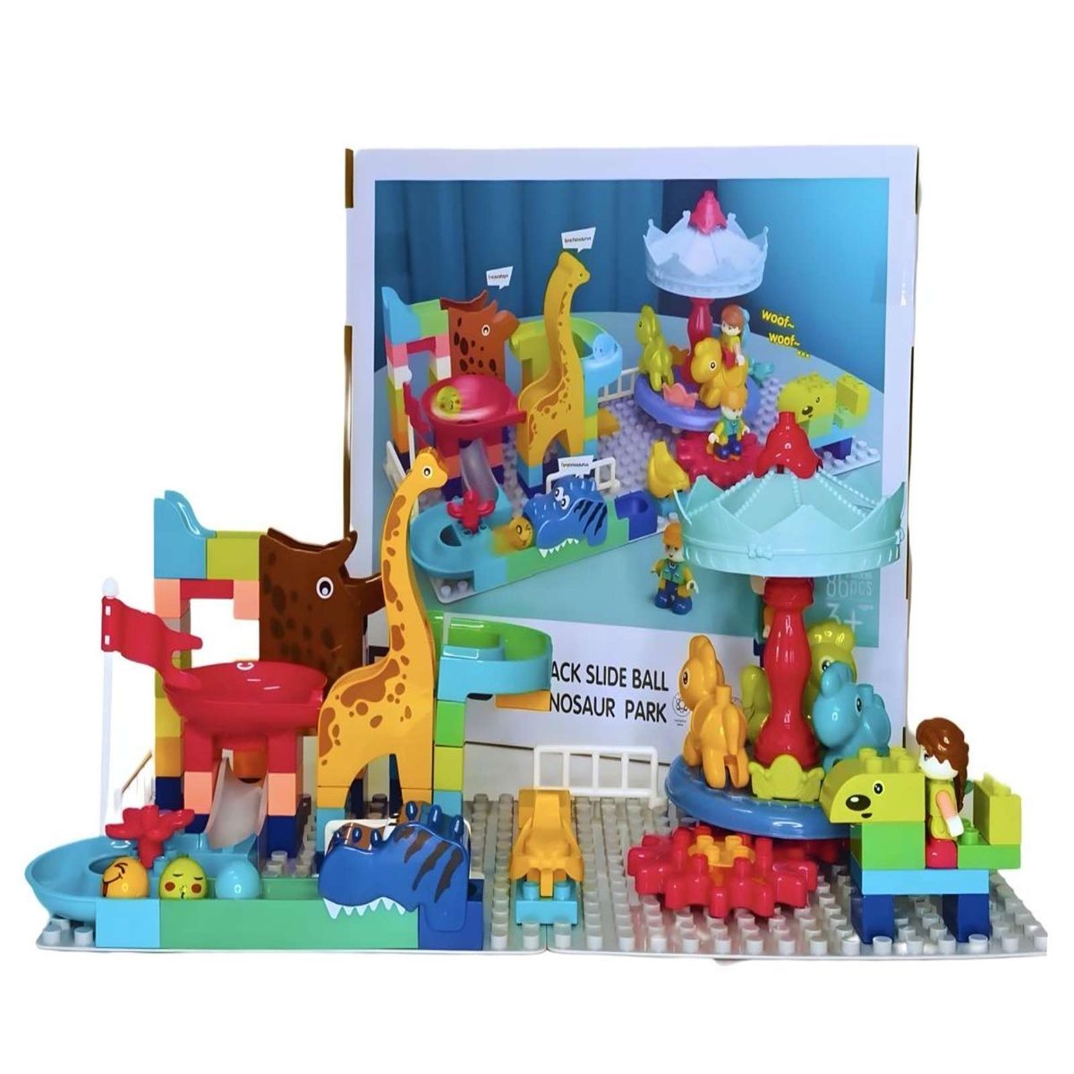 GENERICO - Bloques de Construcción Parque de Dinosaurio