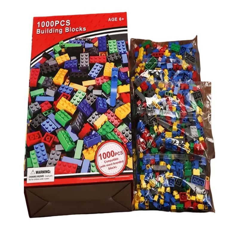 GENERICO - Set 1000 Piezas de Bloques de Construcción