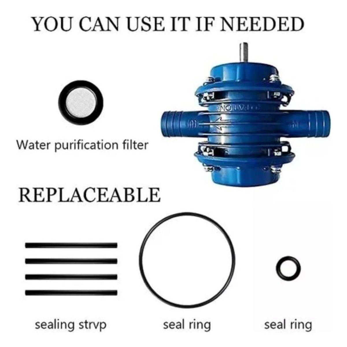 GENERICO - Bomba Agua De Taladro Manual Mini Autocebante Plástico