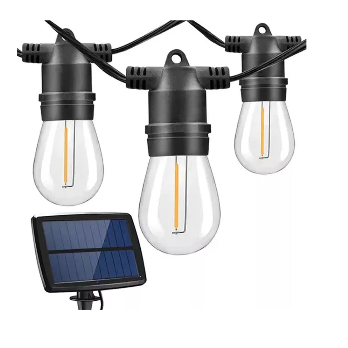 GENERICO - Guirnalda Solar Led 10 Metros Panel Con 10 Ampolletas Led Agregar a favoritos