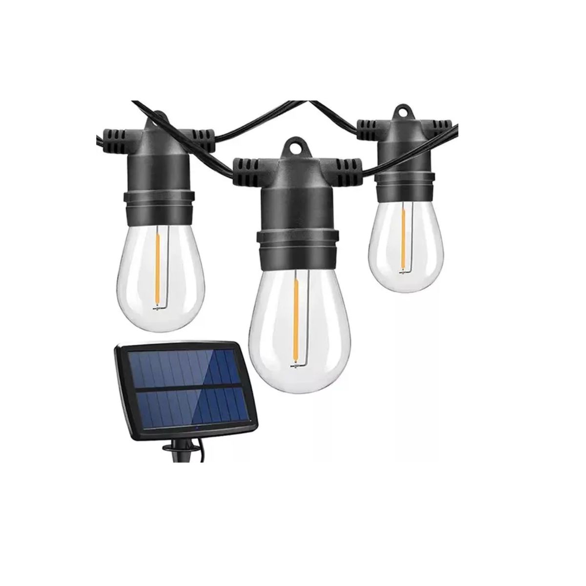 GENERICO - Guirnalda Solar Led 10 Metros Panel Con 10 Ampolletas Led Agregar a favoritos