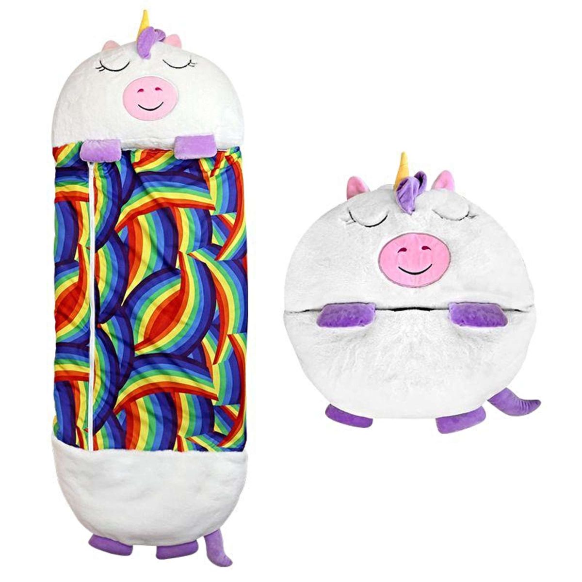 GENERICO - SACO PARA DORMIR PARA NIÑO O NIÑA UNICORNIO BLANCO