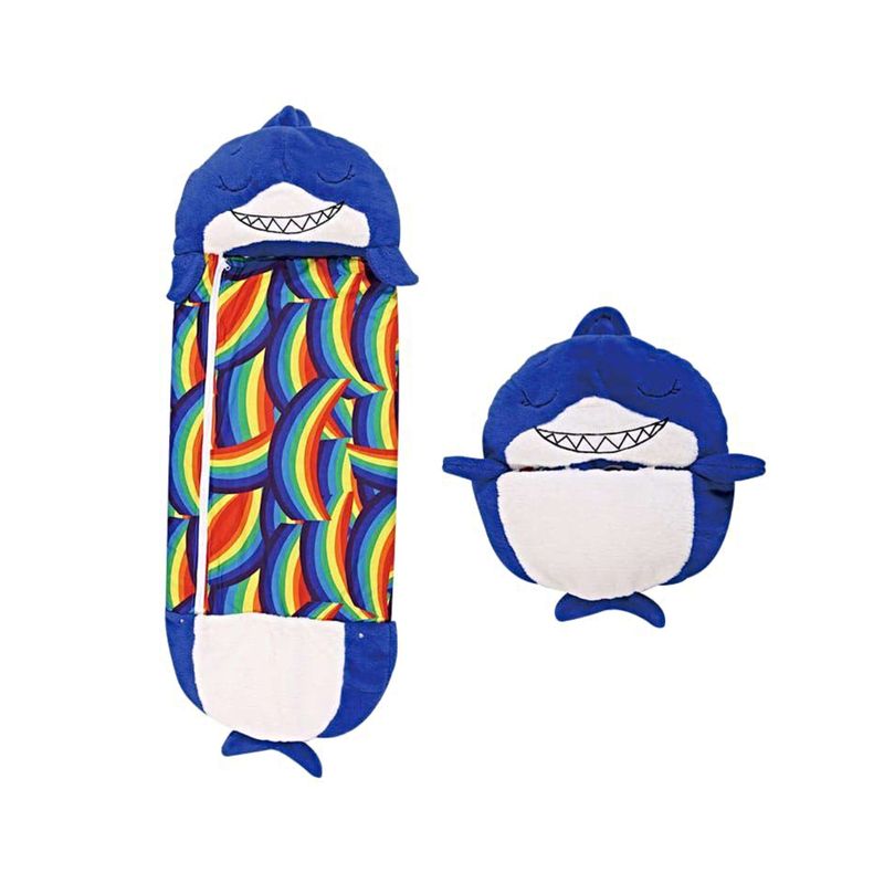 GENERICO - PELUCHE PARA DORMIR PARA NIÑO O NIÑA TIBURON AZUL