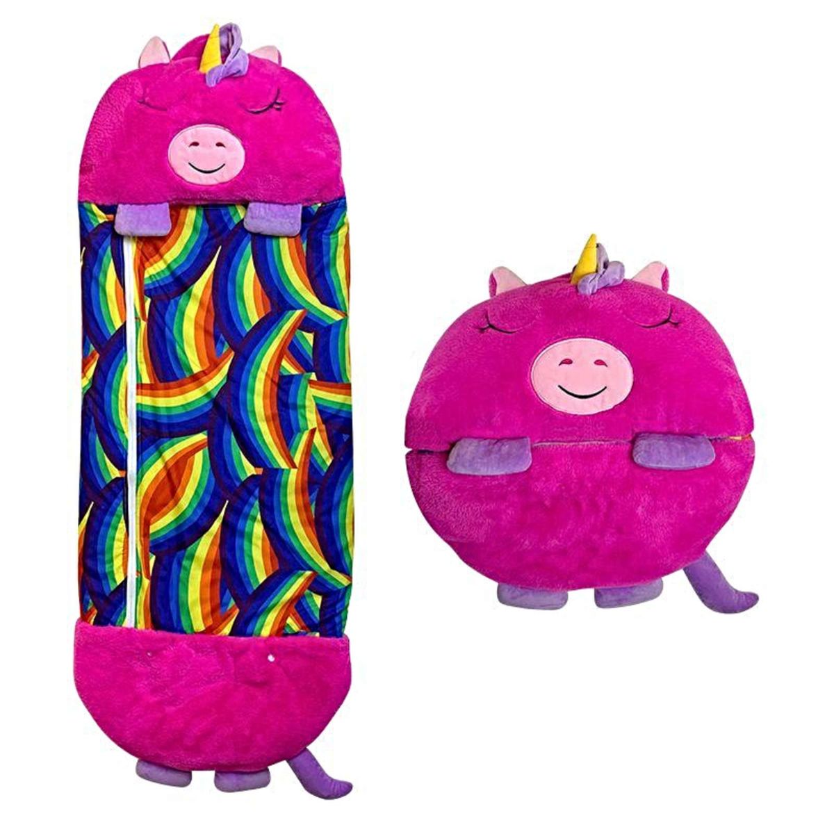 GENERICO - PELUCHE PARA DORMIR PARA NIÑO O NIÑA UNICORNIO FUCSIA.