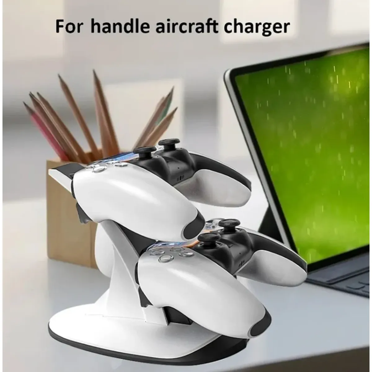 GENERICO - Base Cargador Ps5 Para Dualsense Slot De 2 Controles Dock