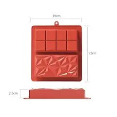 GENERICO - Moldes para barras de chocolate de silicona Dubai