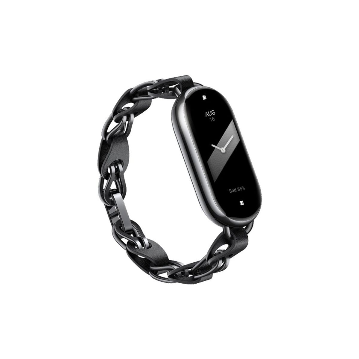 XIAOMI - Mi Band 8 pulsera de acero inoxidable de moda Negra