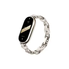 XIAOMI - Mi Band 8 pulsera de acero inoxidable de moda Blanca