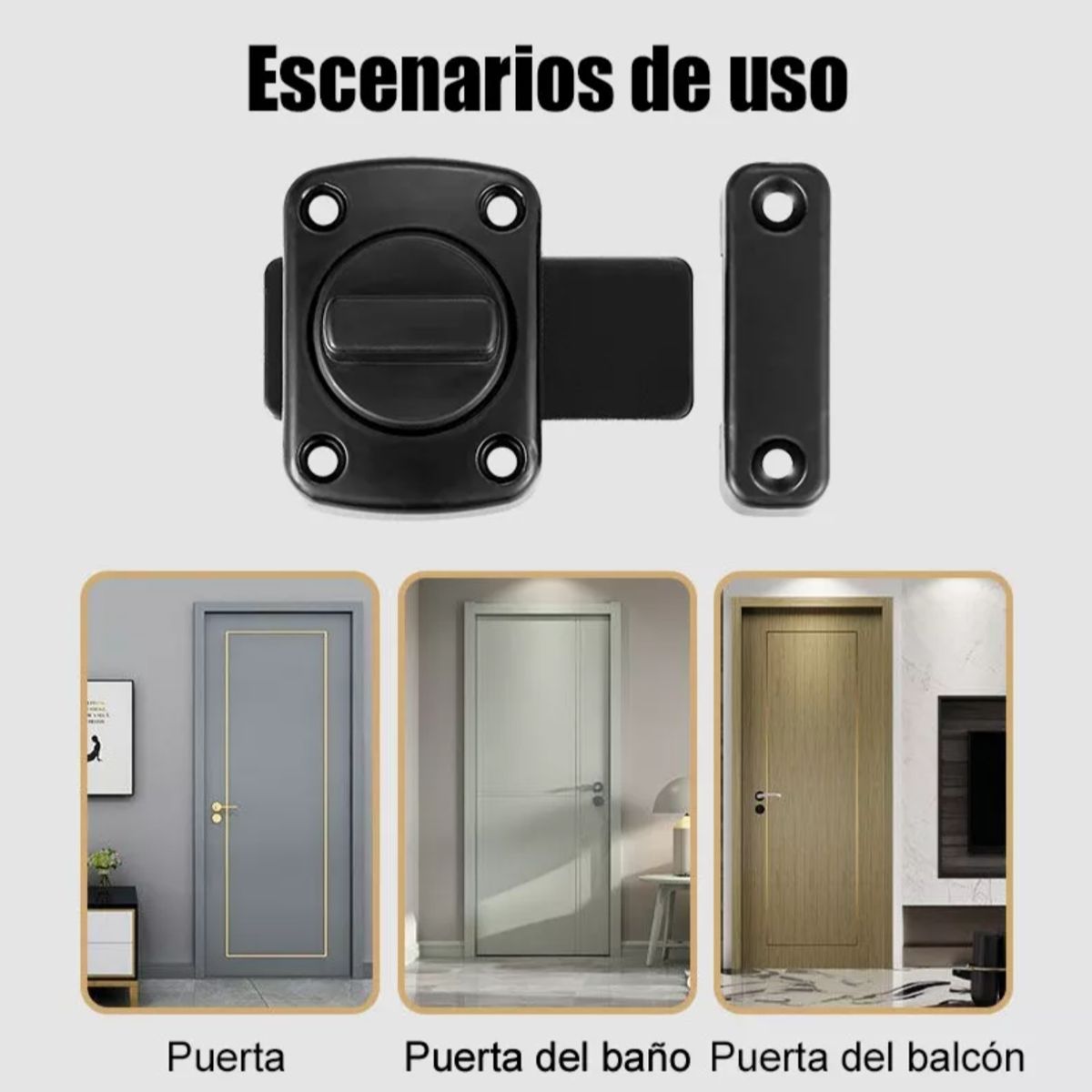 ATURE - 2u Cerraduras De Puerta Para Baño Inodoro Gabinete Turn