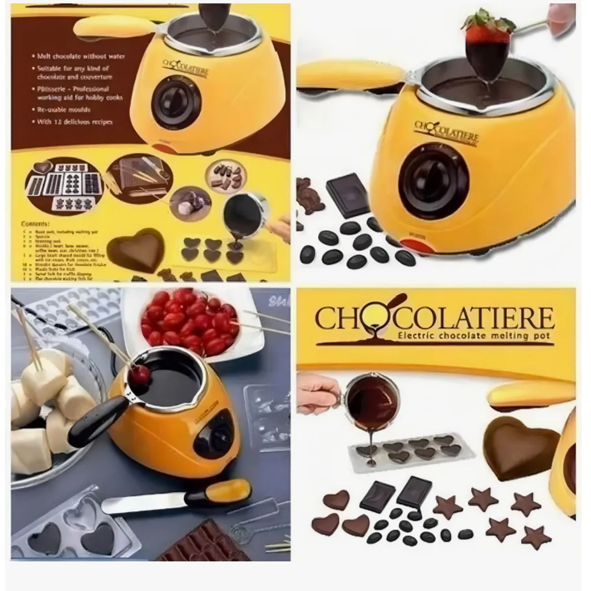 GENERICO - Chocolatera Fondue Maquina para Derretir Chocolate