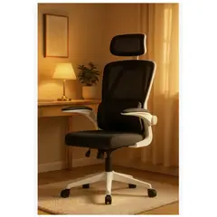 HOMER DESIGN - Silla Ergonómica Oficina Soporte Lumbar Ajustable Giratorio