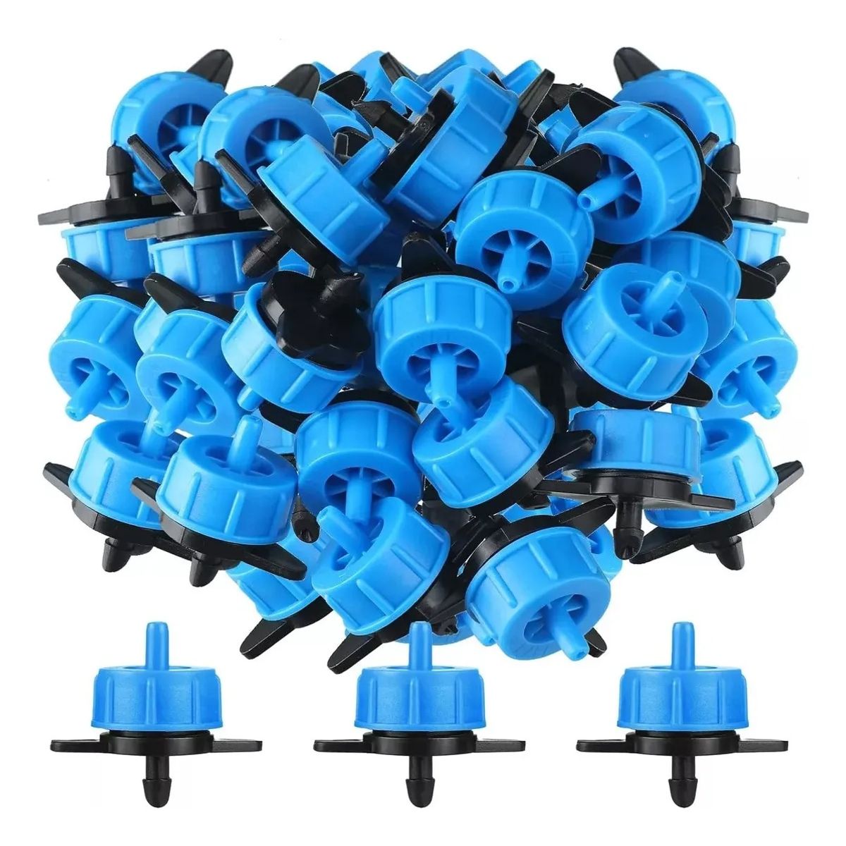 GENERICO - Pack 100 Goteros Riego Autocompensado De 8 Litros Hora