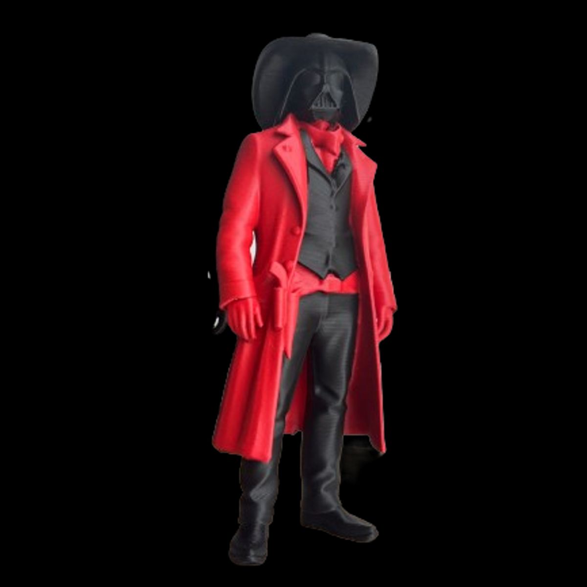 GENERICO - Figura Darth Vader - Cowboy Rojo