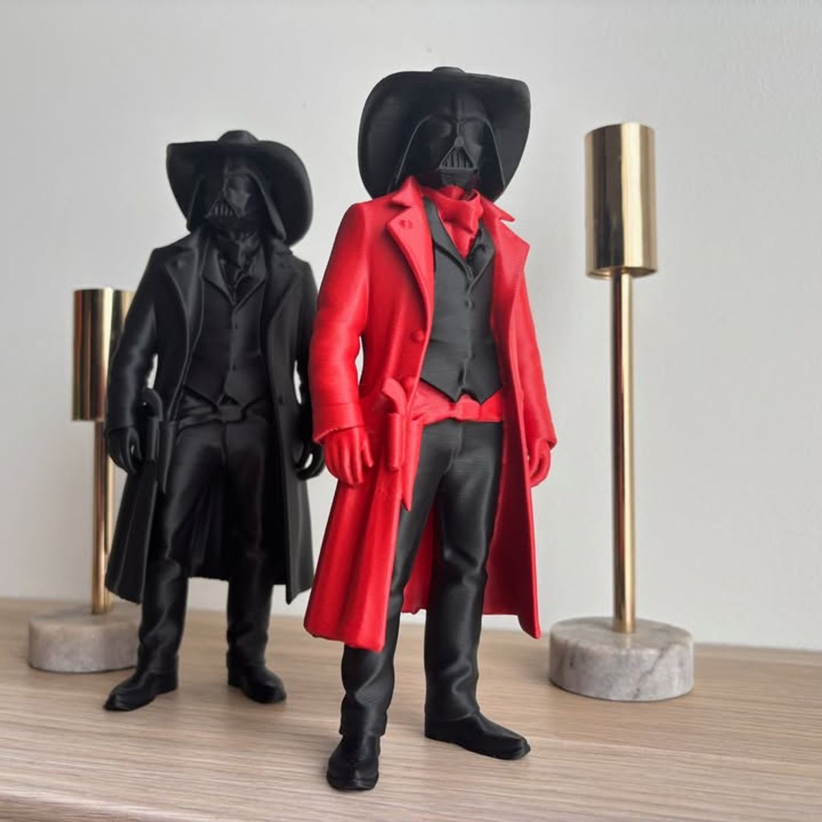 GENERICO - Figura Darth Vader - Cowboy Rojo