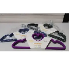 GENERICO - Kit 5 Colgadores Infantil Antideslizantes Diseño Corazón Gms