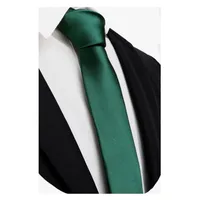 Corbata Lisa Delgada Para Hombre