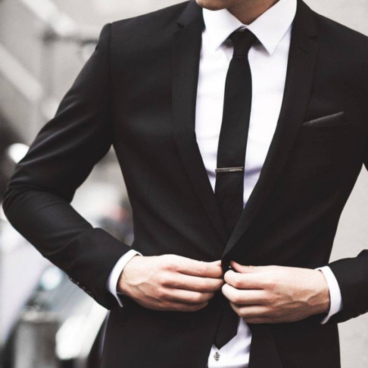 XPRESS RECHARGE - Corbata Lisa Delgada Para Hombre